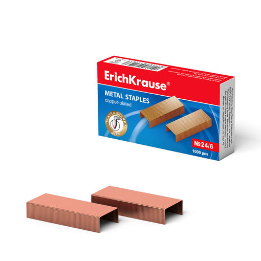 Picture of ERICHKRAUSE STAPLES NO. 24/6 BRASS 1000 PIECES